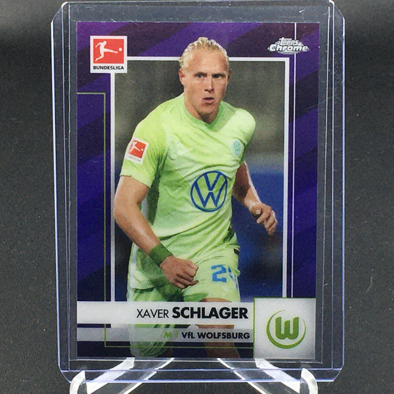 2021 TOPPS CHROME BUNDESLIGA - PURPLE REFRACTOR - X. SCHLAGER - #99 - #'D/299