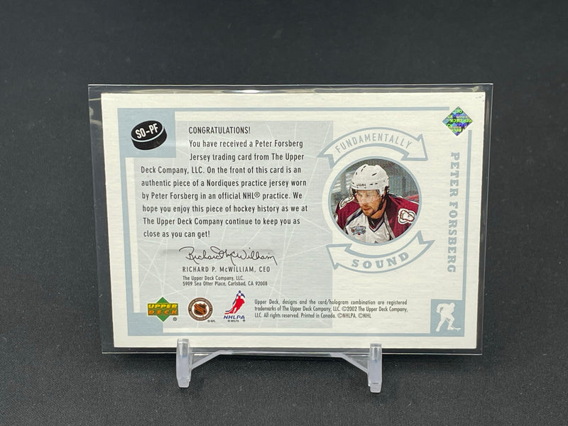 2002 UPPER DECK VINTAGE - FUNDAMENTALLY SOUND - P. FORSBERG -