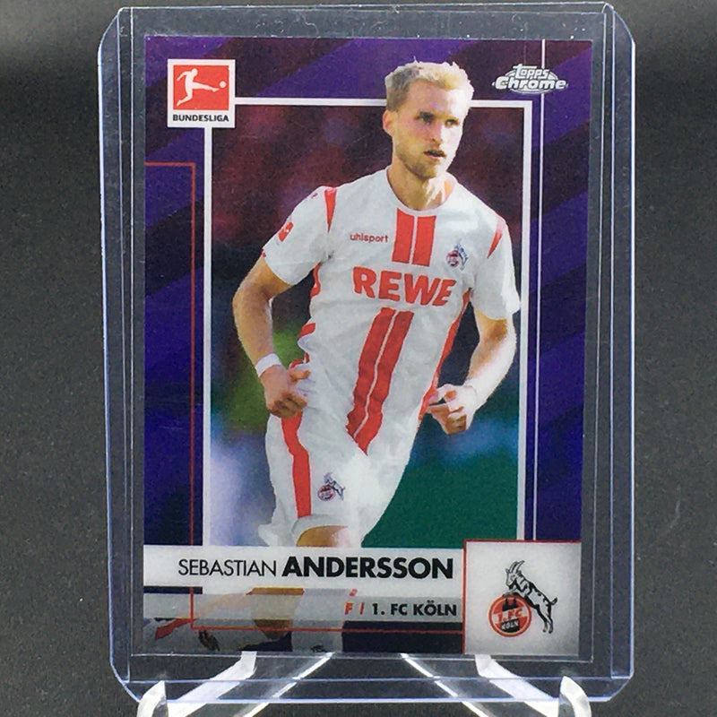 2021 TOPPS CHROME BUNDESLIGA - PURPLE REFRACTOR - S. ANDRESSON - #51 - #'D/299