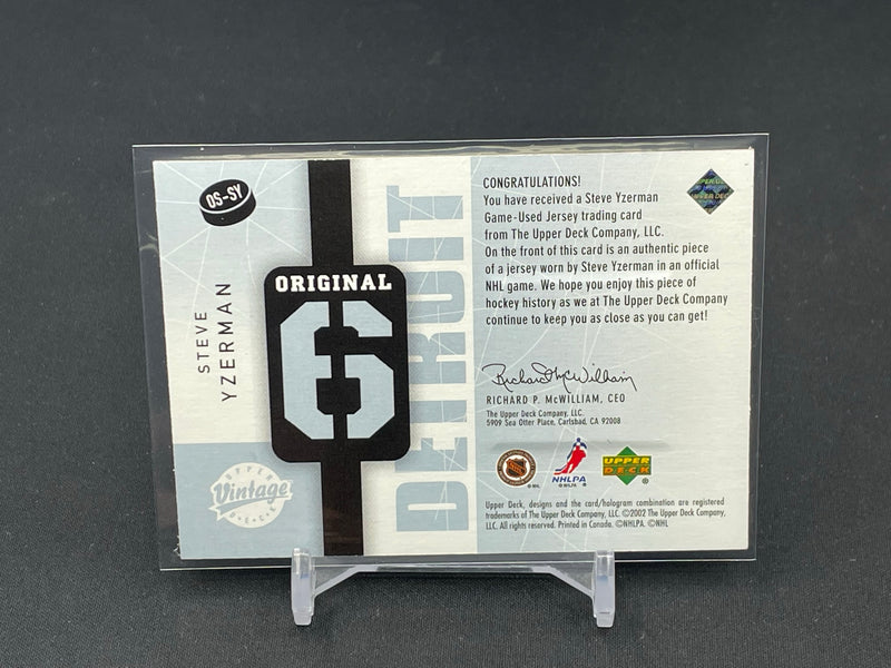 2002 UPPER DECK VINTAGE - ORIGINAL 6 - S. YZERMAN -