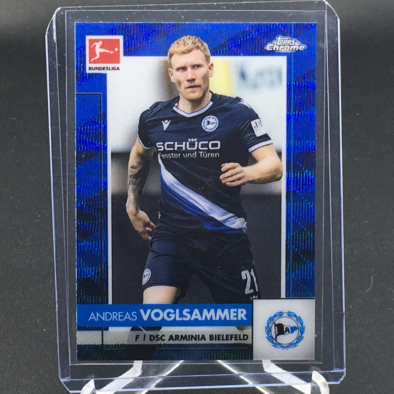 2021 TOPPS CHROME BUNDESLIGA - BLUE REFRACTOR - A. VOGLSAMMER - #21 - #'D/150