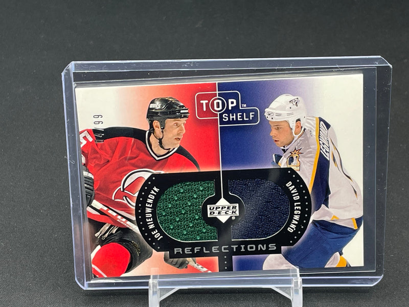 2002 UPPER DECK TOP SHELF - REFLECTIONS - J. NIEUWENDYK / D. LEGWAND - #R-NL - #'D/99 - DUAL RELIC