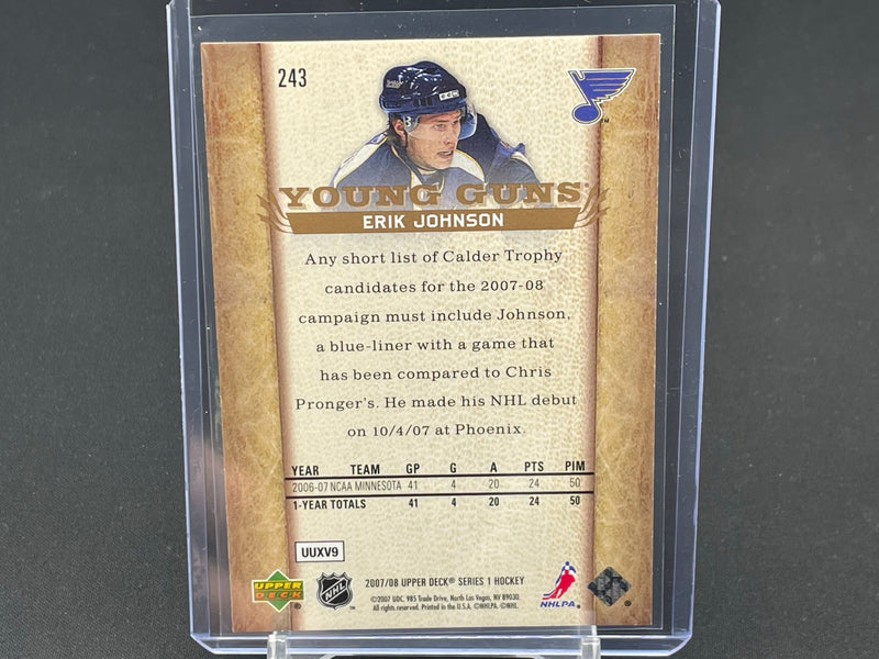 2007 UPPER DECK SERIES ONE - YOUNG GUNS - E. JOHNSON -