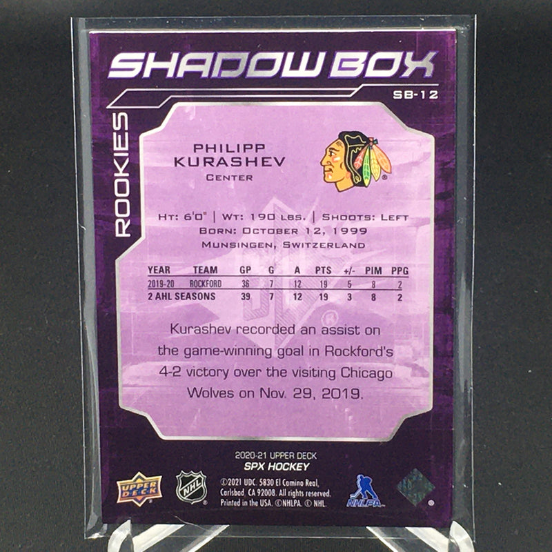 2020 UPPER DECK SPX - SHADOW BOX - P. KURASHEV -