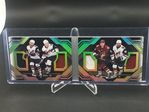 2016 UPPER DECK BLACK - QUAD RELIC BOOKLETS - M. DOMI/ S. DOAN/ E. ARSSON/ A.DUCLAIR - #4R-ARI - DUAL JERSEYS