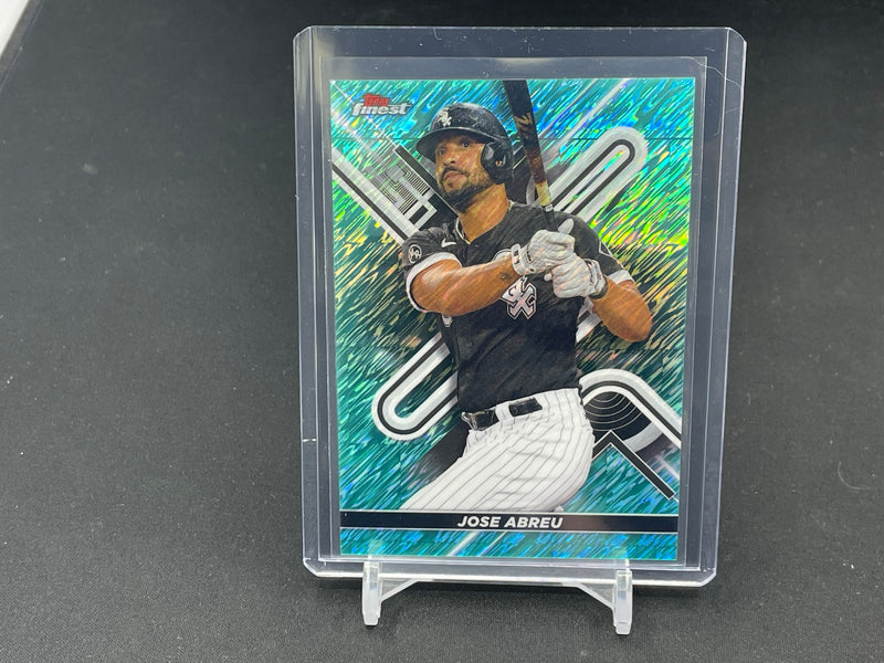 2022 TOPPS FINEST - AQUA SHIMMER REFRACTOR - J. ABREU - #44 - #'D/175