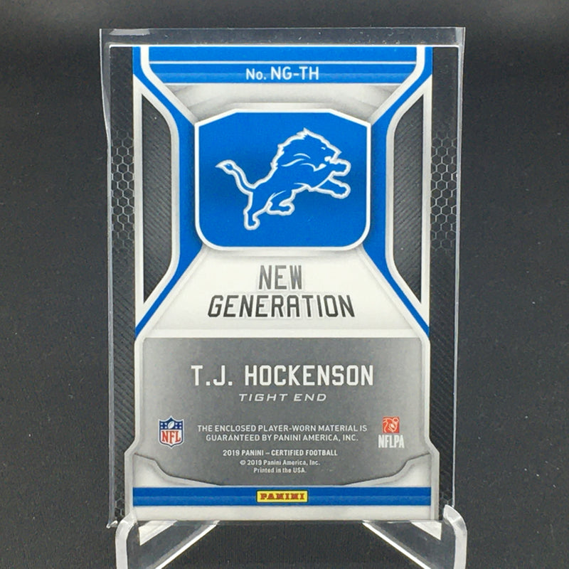 2019 PANINI CERTIFIED - NEW GENERATION - RED - T. HOCKENSON - #NG-TH - #'D/199 - JERSEY RELIC