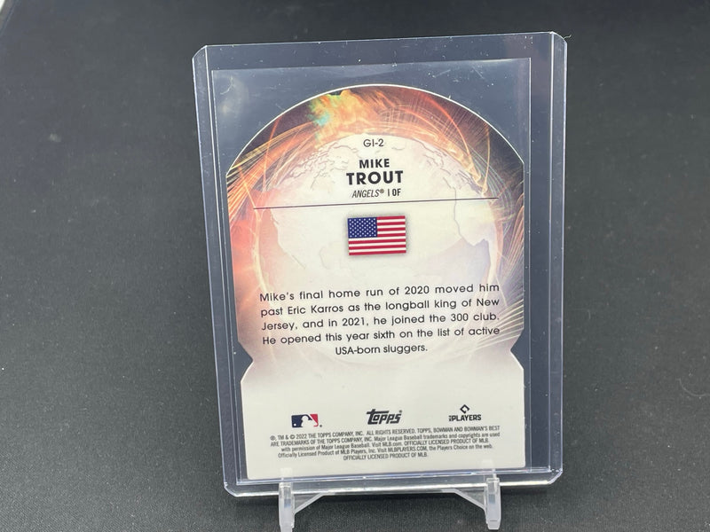 2022 TOPPS BOWMAN'S BEST - GLOBAL IMPACT - M. TROUT -
