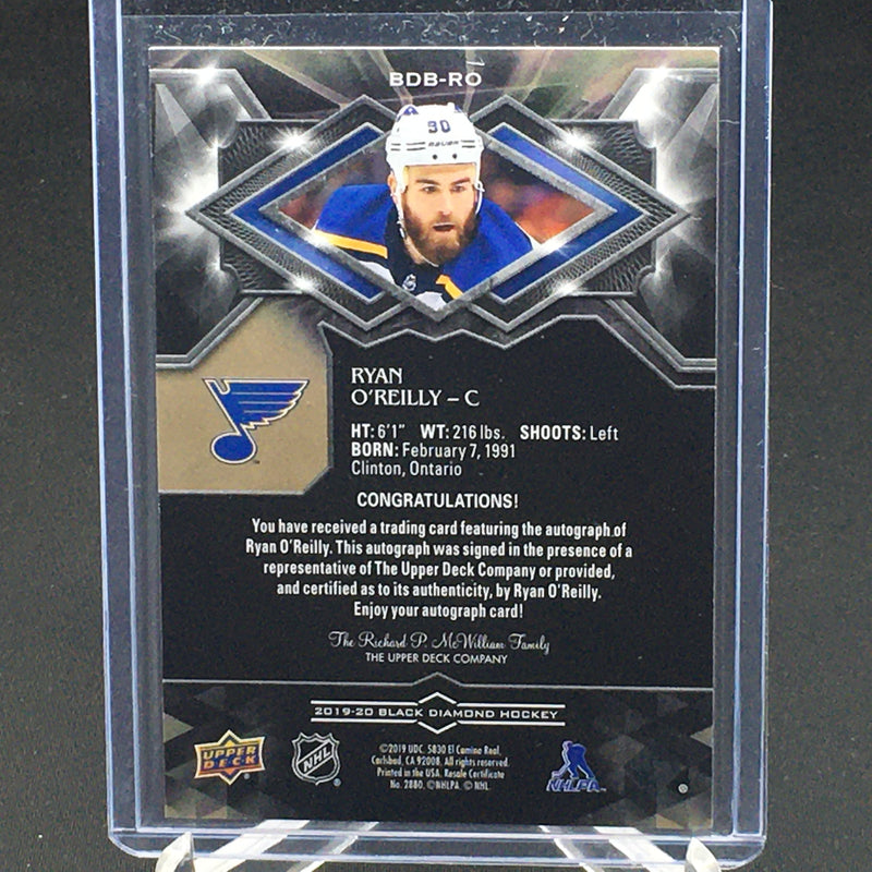 2019 UPPER DECK BLACK DIAMOND - AUTHENTIC SIGNATURES - R. OREILLY - #BDB-RO - #'D/99 - AUTOGRAPH