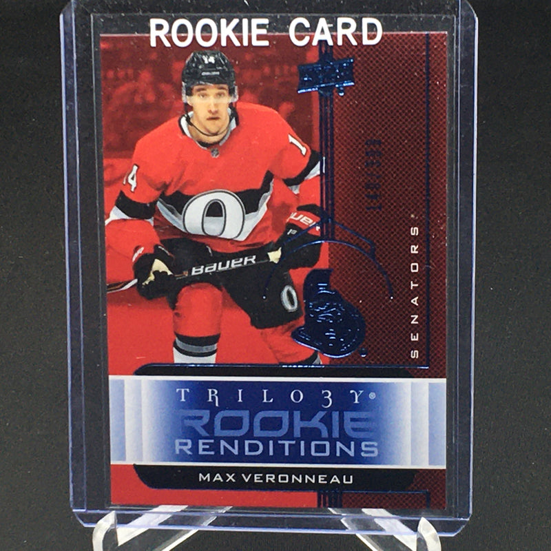 2019 UPPER DECK TRILOGY - BLUE - ROOKIE RENDITIONS - SINGLES - #'D/399 - #RR1-RR50 - YOU PICK FROM LIST