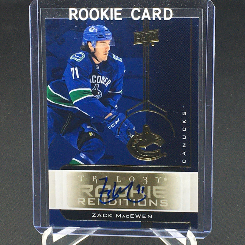 2019 UPPER DECK TRILOGY - ROOKIE RENDITIONS - Z. MACEWEN -