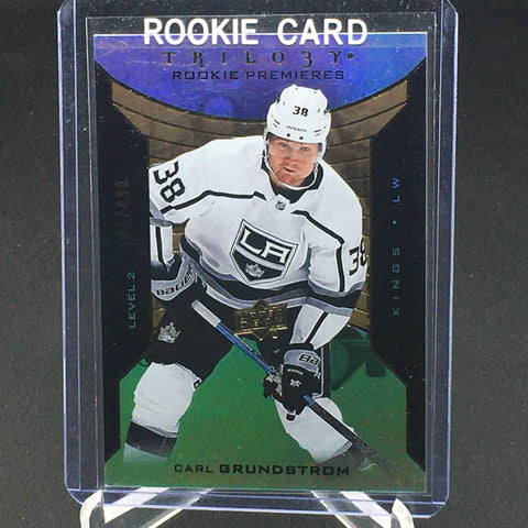 2019 UPPER DECK TRILOGY - ROOKIE PREMIERES - C. GRUNDSTROM - #104 - #'D/499 - RC