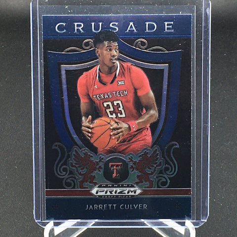 2019 PANINI PRIZM DRAFT PICKS - CRUSADE - BLUE  - J. CULVER - #83
