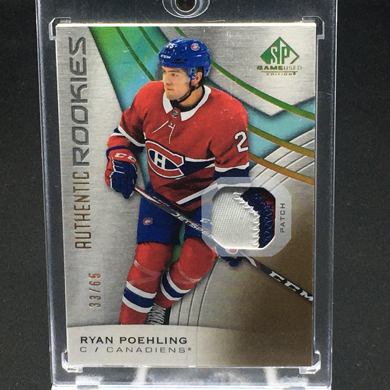 2019 UPPER DECK SP GAME USED - AUTHENTIC ROOKIES - R. POEHLING - #137 - #'D/65 - PATCH