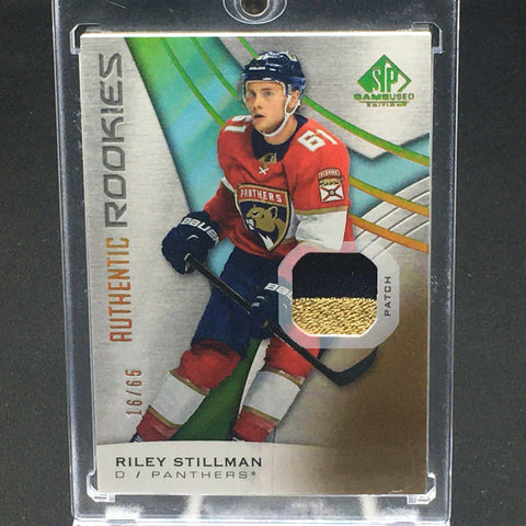 2019 UPPER DECK SP GAME USED - AUTHENTIC ROOKIES - R. STILLMAN - #133 - #'D/65 - PATCH - RC