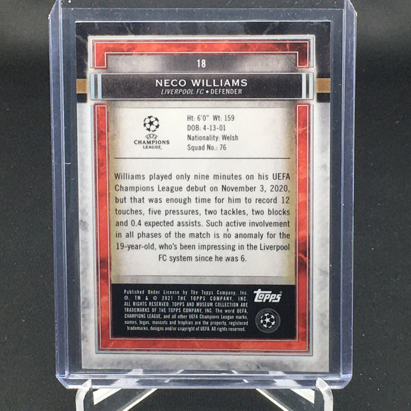 2021 TOPPS MUSEUM COLLECTION UEFA - N. WILLIAMS -
