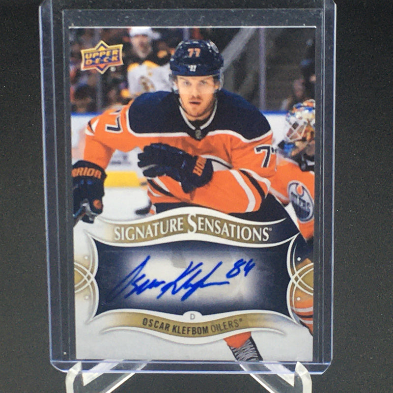 2018 UPPER DECK SERIES ONE -SIGNATURE SENSATIONS - O. KLEFBOM -