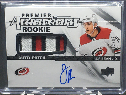 2018 UPPER DECK PREMIER - PREMIER ATTRACTIONS ROOKIE - J. BEAN - #PAR-JB - #'D/99 - RELIC - AUTOGRAPH - RC