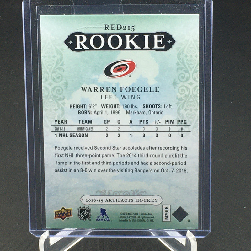 2018 UPPER DECK ARTIFACTS - W. FOEGLE - #RED215 - #'D/799