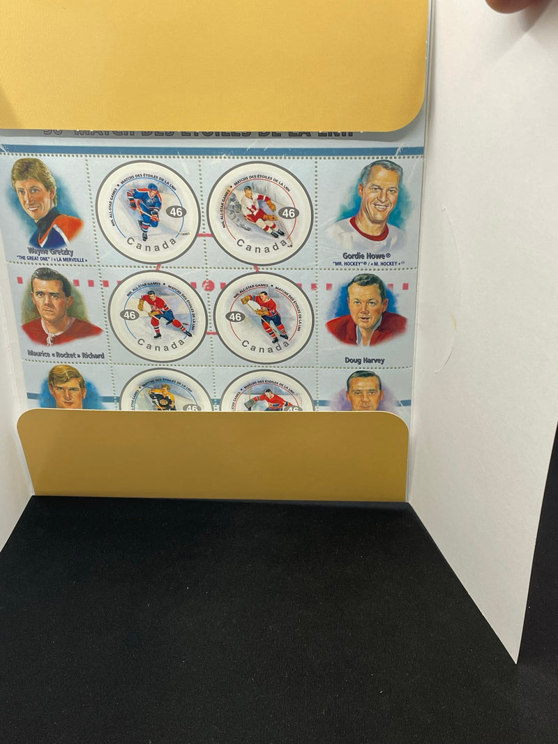 2000 CANADA POST 50TH NHL ALL-STAR GAME STAMP BOOK