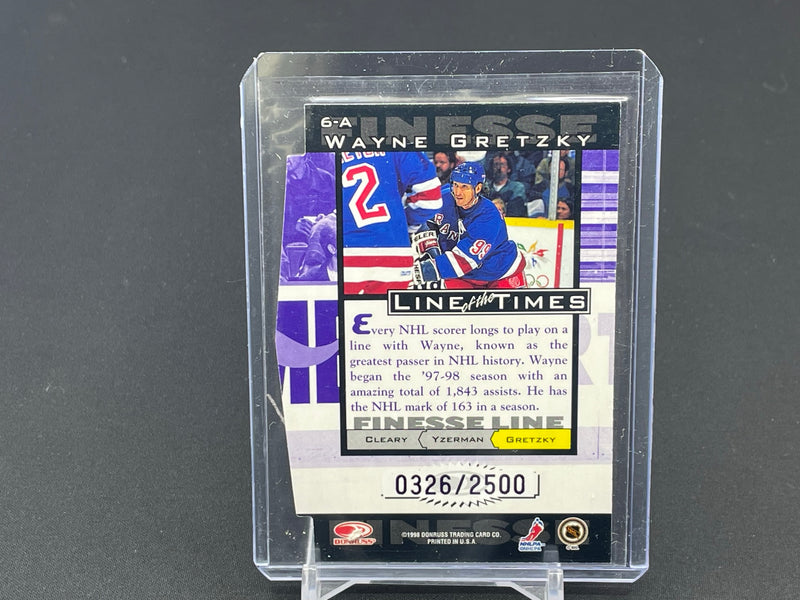 1998 DONRUSS - LINE OF THE TIMES - W. GRETZKY - #6-A - #'D/2500