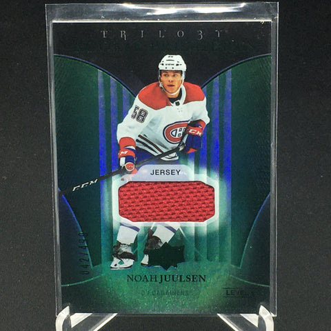 2018 UPPER DECK TRILOGY - ROOKIE PREMIERES - N. JUULSEN - GREEN FOIL - #71 - #'D/499 - JERSEY - RC