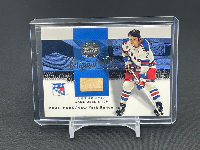 2001 FLEER - ORIGINAL SIX - B. PARK - GAME-USED STICK RELIC