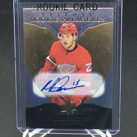 2018 UPPER DECK TRILOGY - ROOKIE PREMIERES - M. RASMUSSEN - #105 - #'D/249 - AUTOGRAPH - RC