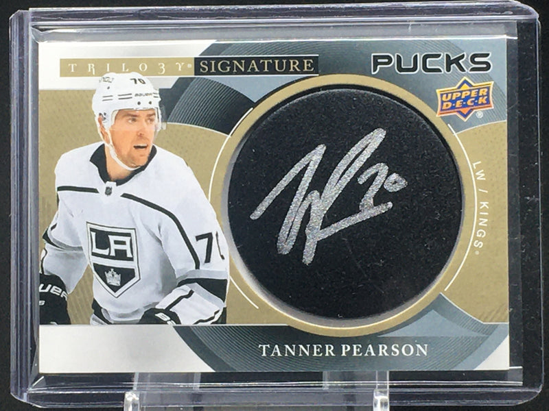 2018 UPPER DECK TRILOGY - SIGNATURE PUCKS - T. PEARSON -