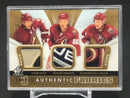 2012 UPPER DECK SP GAME USED HOCKEY - AUTHENTIC FABRICS - S. DOAN/ A. VERMETTE/ O. LARSSON - #AF3-DVE - #'D/15 - TRIPLE PATCH