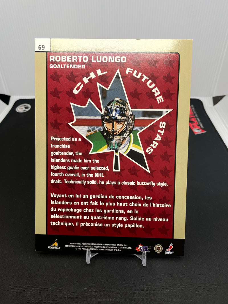 1998 PINNACLE BEEHIVE - CHL FUTURE STARS - BOX TOPPER JUMBO - ROBERTO LUONGO -