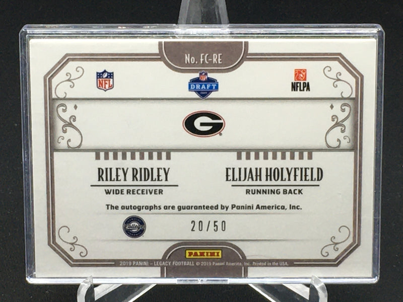 2019 PANINI LEGACY - FUTURES - R. RIDLEY/ E. HOLYFIELD - #FC-RE - #'D/50 - DUAL AUTO