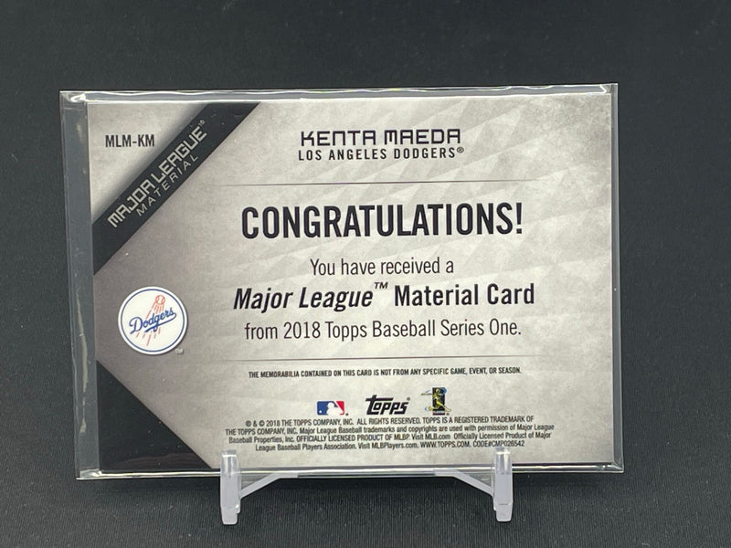 2018 TOPPS SERIES ONE - MAJOR LEAGUE MATERIAL - K. MAEDA -