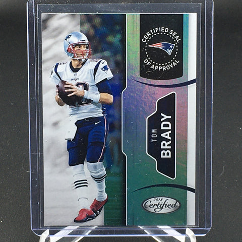 2018 PANINI CERTIFIED - CERTIFIED SEAL OF APPROVAL - T. BRADY - #2