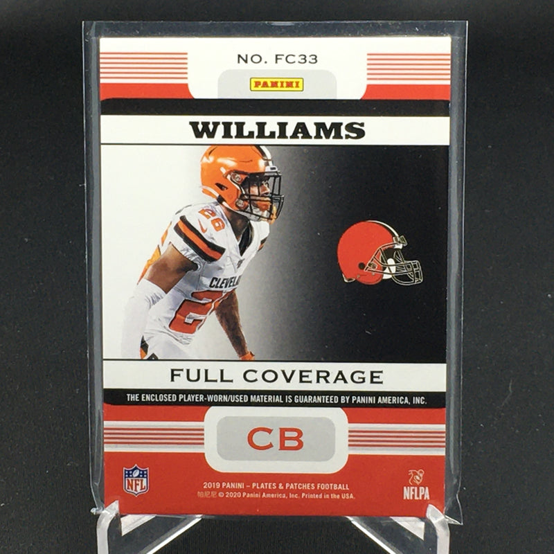2019 PANINI PLATES & PATCHES - FULL COVERAGE - G. WILLIAMS - #FC33 - #'D/25 - JUMBO PATCH