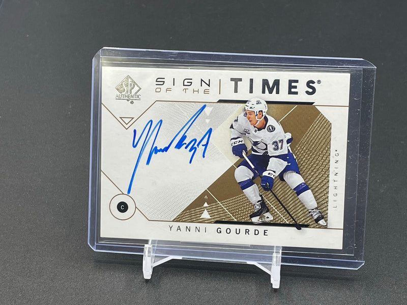 2018 UPPER DECK SP AUTHENTIC - SIGN OF THE TIMES - Y. GOURDE -