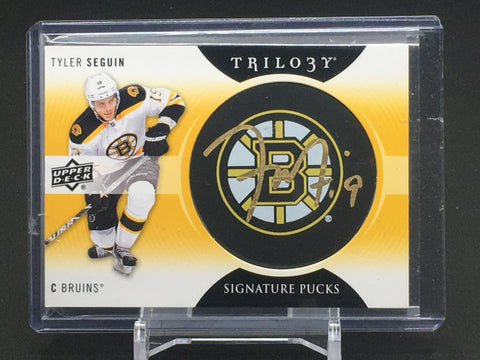 2013 UPPER DECK TRILOGY - SIGNATURE PUCKS - T. SEGUIN - #SP-TS - AUTOGRAPH - PUCK