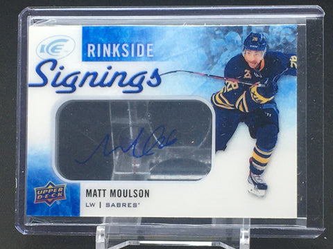 2015 UPPER DECK ICE HOCKEY - RINKSIDE SIGNINGS - M. MOULSON - #RS-MO - AUTOGRAPH