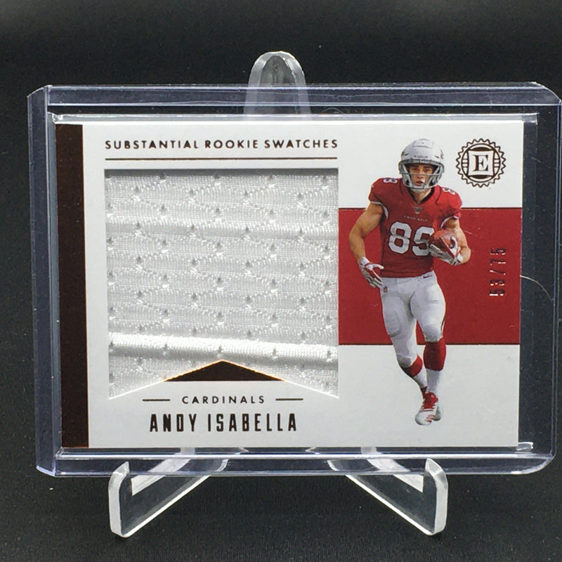 2019 PANINI ENCASED - SUBSTANTIAL ROOKIE SWATCHES - A. ISABELLA - #SRS3 - #'D/75 - SWATCH