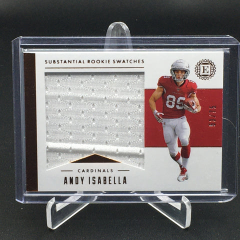 2019 PANINI ENCASED - SUBSTANTIAL ROOKIE SWATCHES - A. ISABELLA - #SRS3 - #'D/75 - SWATCH