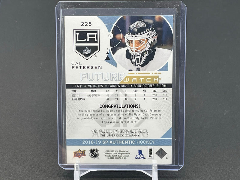 2018 UPPER DECK SP AUTHENTIC - FUTURE WATCH AUTO - C. PETERSEN - #225 - #'D/999 - AUTOGRAPH - RC