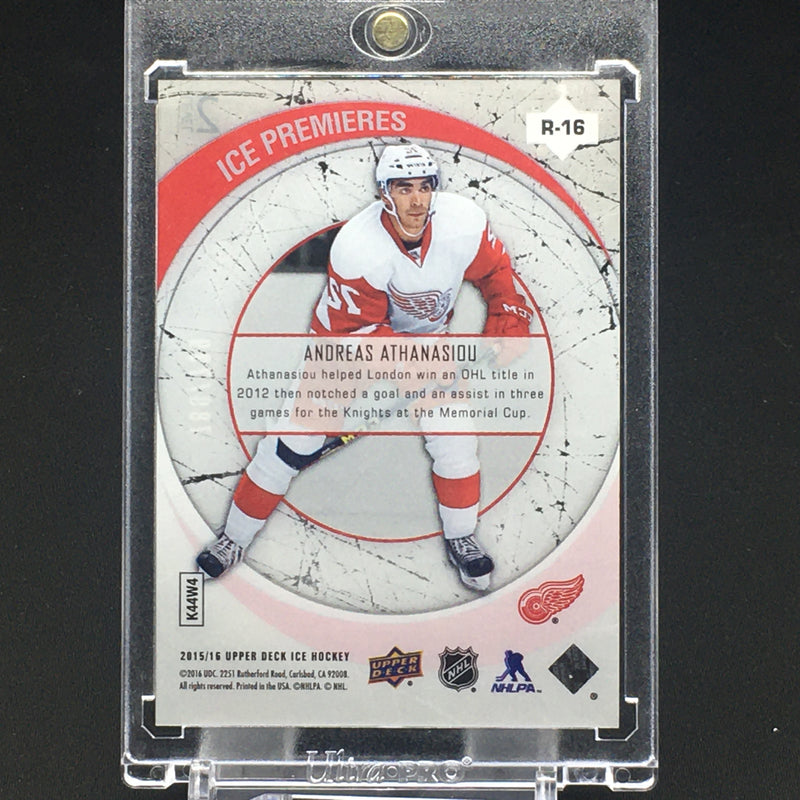 2015 UPPER DECK ICE HOCKEY - ICE PREMIERES - A. ATHANASIOU - #R-16 - #'D/799