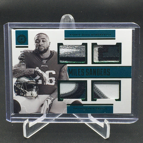 2019 PANINI ENCASED - ROOKIE QUAD MEMORABILIA - M. SANDERS - #17 - #'D/10 - QUAD RELIC