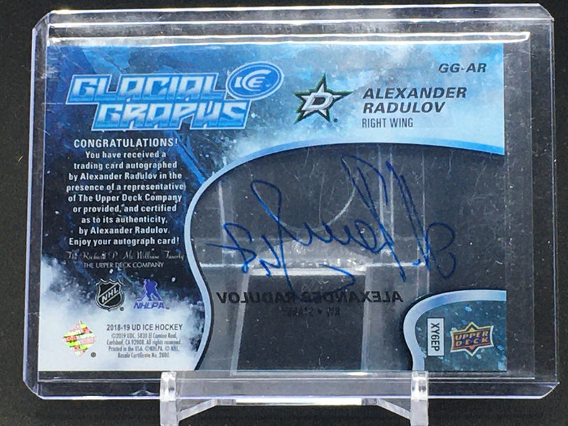2018 UPPER DECK ICE HOCKEY - GLACIAL GRAPHS - A. RADULOV -