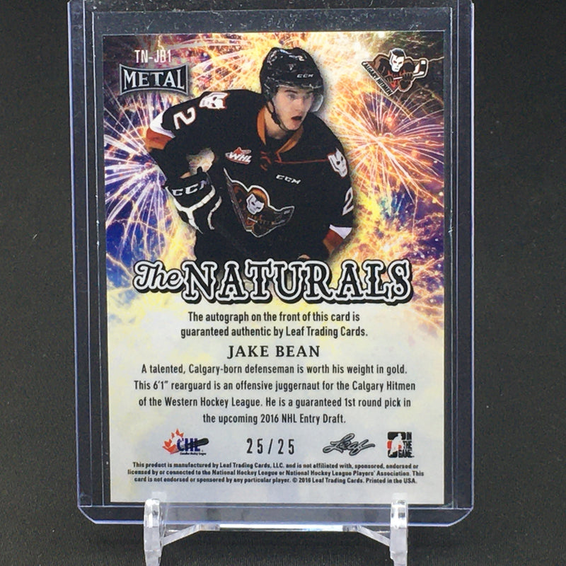 2016 LEAF METAL - THE NATURALS - J. BEAN - #TN-JB1 - #'D/25 - AUTOGRAPH