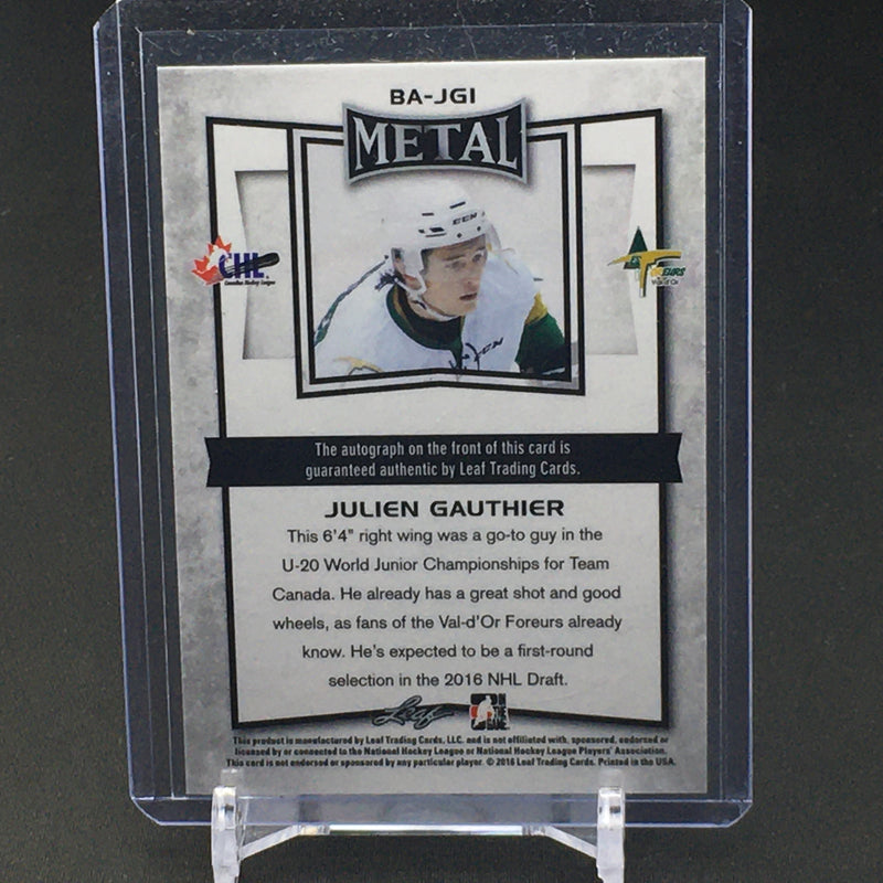 2016 LEAF METAL - J. GAUTHIER -