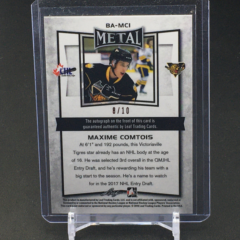 2016 LEAF METAL - M. COMTOIS - #BA-MCI - #'D/10 - AUTOGRAPH - PINK