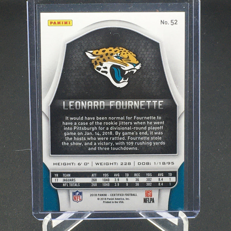 2018 PANINI CERTIFIED - MIRROR RED - L. FOURNETTE - #52 - #'D/99
