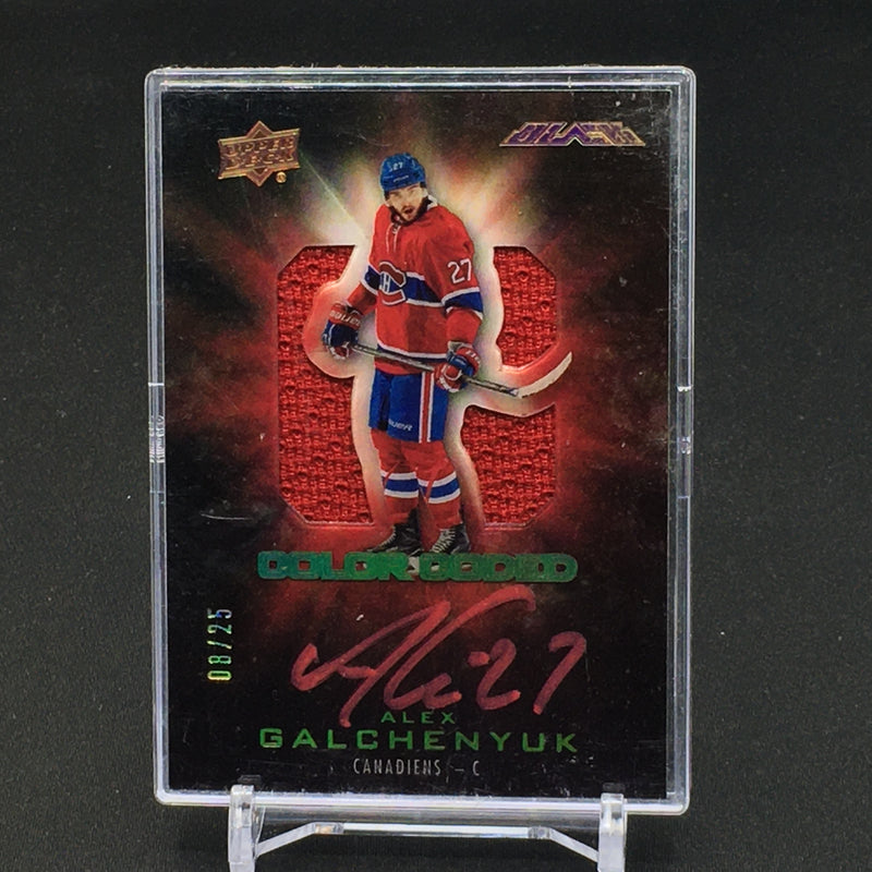 2016 UPPER DECK BLACK - COLOUR CODED - A. GALCHENYUK - #CO-AG - #'D/25 - AUTOGRAPH
