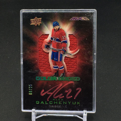2016 UPPER DECK BLACK - COLOUR CODED - A. GALCHENYUK - #CO-AG - #'D/25 - AUTOGRAPH